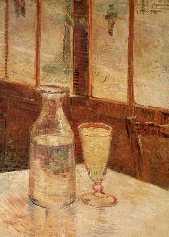 Vincent Van Gogh An absinthe glass and water decanter Sweden oil painting art